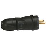 WTYCZKA GUMOWA 2P+Z 16 A - IP55 - CZARNA, Legrand