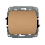 TREND Mechanizm łącznika schodowego (jeden klawisz bez piktogramu) złoty metalik