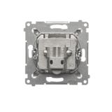 Simon 54 Gniazdo antenowe R-TV końcowe separowane tłum.1dB brąz mat