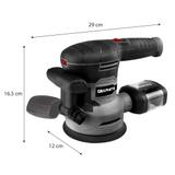 Szlifierka mimośrodowa 450W, tarcza 125/150 mm, walizka