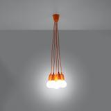 Sollux Lampa wisząca DIEGO 5 pomarańczowy SL.0586