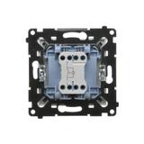 Simon 55 Przycisk zwierny /dzwonek/ z podświetleniem LED szybkozłączka Biały mat