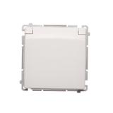 Simon Basic Gniazdo wtyczkowe z uziemieniem bryzgoszczelne IP44 16A 250V zaciski śrubowe biały BMGZ1B.01/11 KONTAKT
