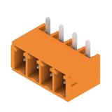SC 3.81/04/270G 3.2SN OR BX Wtyki PCB (złącza płyty), 3.81 mm, Liczba biegunów: 4, kąt odejścia: 270° /50szt./ 1037520000 WEIDMÜLLER