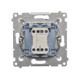 Simon 54 Przycisk pojedynczy zwierny bez piktogramu 10A 250V szybkozłączka złoty mat DP1.01/44 KONTAKT
