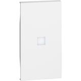 LIVING NOW 'MY HOME' - KLAWISZ Z OKIENKIEM PODŚWIETLENIA - 2 MODUŁY - BIEL, Bticino