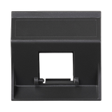 Simon Connect Płytka S500 1x RJ bez osłon skośna do adapterów MD szary grafit