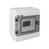 Rozdzielnica hermetyczna natynkowa 1x6 z zamkiem IP65 500VAC/1000VDC RH-6/Z 36.4 OPATÓWEK