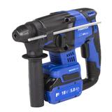Młotowiertarka SDS plus 18V RawlHAMMER 20mm 2,0J – 2 akumulatory 5,0 Ah ładowarka 6,5 A walizka /1sz