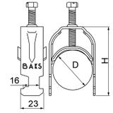 UK1/UKO1/16-22E ; Uchwyt kablowy