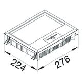 tehalit.VE-EE Pokrywa uchylna VEE09 200x253 wykładzina 12mm stal nierdzewna VEE0912E HAGER
