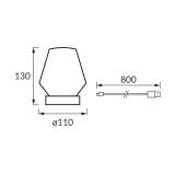 Lampka stołowa SMD LED ABI LED CRYSTAL WW CW