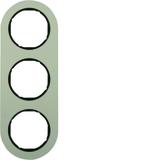 R.classic Ramka potrójna aluminium/czarny Berker 10132084 WLD9300AB HAGER