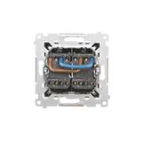 Simon 54 Łącznik dwubiegunowy podwójny 16A z. śrub. antracyt