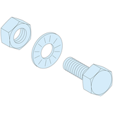 Rozdzielnice PrismaSet, śruby M6x20 do szyn 5mm 20sztuk