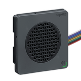 Harmony XVS Edytowalne alarmy głosowe czarny montaż na szynie DIN 72mm NPN 12-24V DC XVSV7BBN Schneider