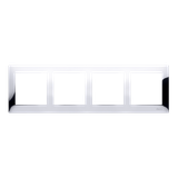 Simon 54 Premium Ramka 4-krotna PREMIUM IP20 / IP44 chrom DR4/63 KONTAKT