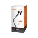 Lampka biurkowa DEON 60W E27 wysoka regulowana czarna DL-2/B ORNO