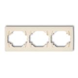 LOGO Ramka pozioma potrójna beżowa