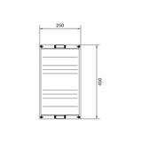 Blok univers N dla szyn zbiorczych pozomy 4/5 polowy 450x250mm UE31E0A HAGER