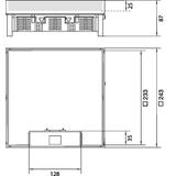 tehalit.VE-EE Pokrywa uchylna IP30 5kN MKQ12 244x244 25mm mosiądz