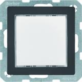 Q.x Sygnalizator świetlny LED podświetlenie czerwone/zielone antracyt, aksamit