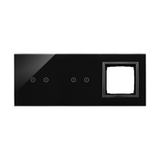 Simon 54 Touch Panel dotykowy S54 Touch 3 moduły 2 pola dotykowe poziome + 2 pola dotykowe poziome + 1 otwór na osprzęt S54 zastygła lawa DSTR3220/73 KONTAKT
