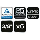 Wykrętaki do śrub, zestaw 6 szt.