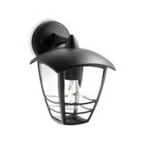 Creek wall lantern black 1x60W 230V down