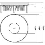 tehalit.VE-EE Pokrywa tubus IP54 5kN EKR12 fi306 15mm stal nierdzewna