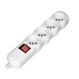 Rozgałęźnik wielogniazdowy 4x2P+Z z wyłącznikiem biały OR-AE-13265/W ORNO