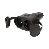 Bryzgoszczelne podwójne gniazdo gumowe IP44 16A 230V OR-AE-13117 ORNO