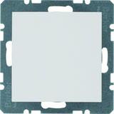 BERKER S.1/B.3/B.7 Zaślepka z płytką czołową bez pazurków rozporowych biały 10091909 HAGER