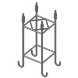 Zbrojenie ze śrubami 4xM24 do fundamentu betonowego, do masztów odgromowych UFL 13,35 / 16,35 / 19,3