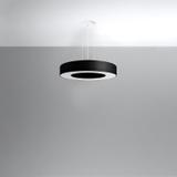 Sollux Żyrandol SATURNO SLIM 50 czarny SL.0750