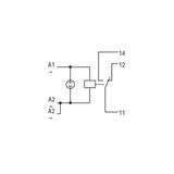 Moduł przekaźnikowy AC 230V szary 789-508 WAGO