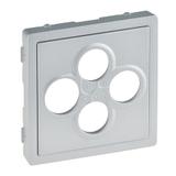 VALENA LIFE PLAKIETKA GNIAZDA TV-RD-SAT-SAT ALUMINIUM, Legrand