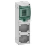 Rozdzielnica natynkowa 1x4 Mureva (dawna Kaedra) IP65 mgMRV-1-4-NT-T/2 2 otwory 65x85mm 13176 Schneider