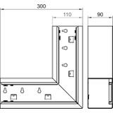 GS-SFS90110RW, Naroże płaskie 90X110 CZ.B.