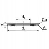 Podkładka kupalowa Al-Cu aluminium miedź /opk=50szt./ ACP_5-1/50 ERKO