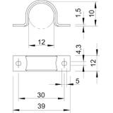 WN 7855/B, UCHWYTY DO PRZEW.12MM OC.G.Ż.CHR
