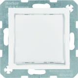 B.Kwadrat Sygnalizator świetlny LED podświetlenie białe, biały połysk