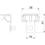 BCVTB 8-14 M6, Klamra nośna