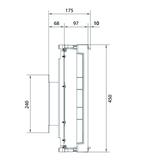 univers N 450x250mm podzespół dla wyłącznika mocy H3+ P250 +FI +napęd silnikowy UK31LH1FM HAGER