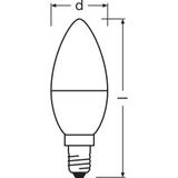 Żarówka LED E14 5,7W Classic B 40 2700K 470lm 4052899326453 LEDVANCE