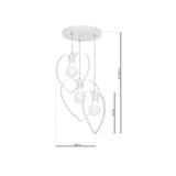 Milagro lampa wisząca Amore White 3xE27 MLP9951
