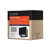 MEGY DLS GU10 downlight max 50W, IP54, kwadrat, czarny, aluminium AD-OD-6143BGU10 ORNO