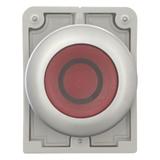 M30C-FDL-R-X0 Przycisk podświetlany 30mm płaski czerwony O z samopowrotem 182958 EATON