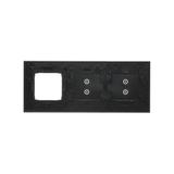 Simon 54 Touch Panel dotykowy S54 Touch 3 moduły 2 pola dotykowe pionowe + 2 pola dotykowe pionowe + 1 otwór na osprzęt S54 księżycowa lawa DSTR3330/74 KONTAKT