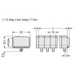 listwa zaciskowa 4-przew. Ex 2,5 mm2 5-torowa j-szara stopki montażowe /100szt./ WAGO